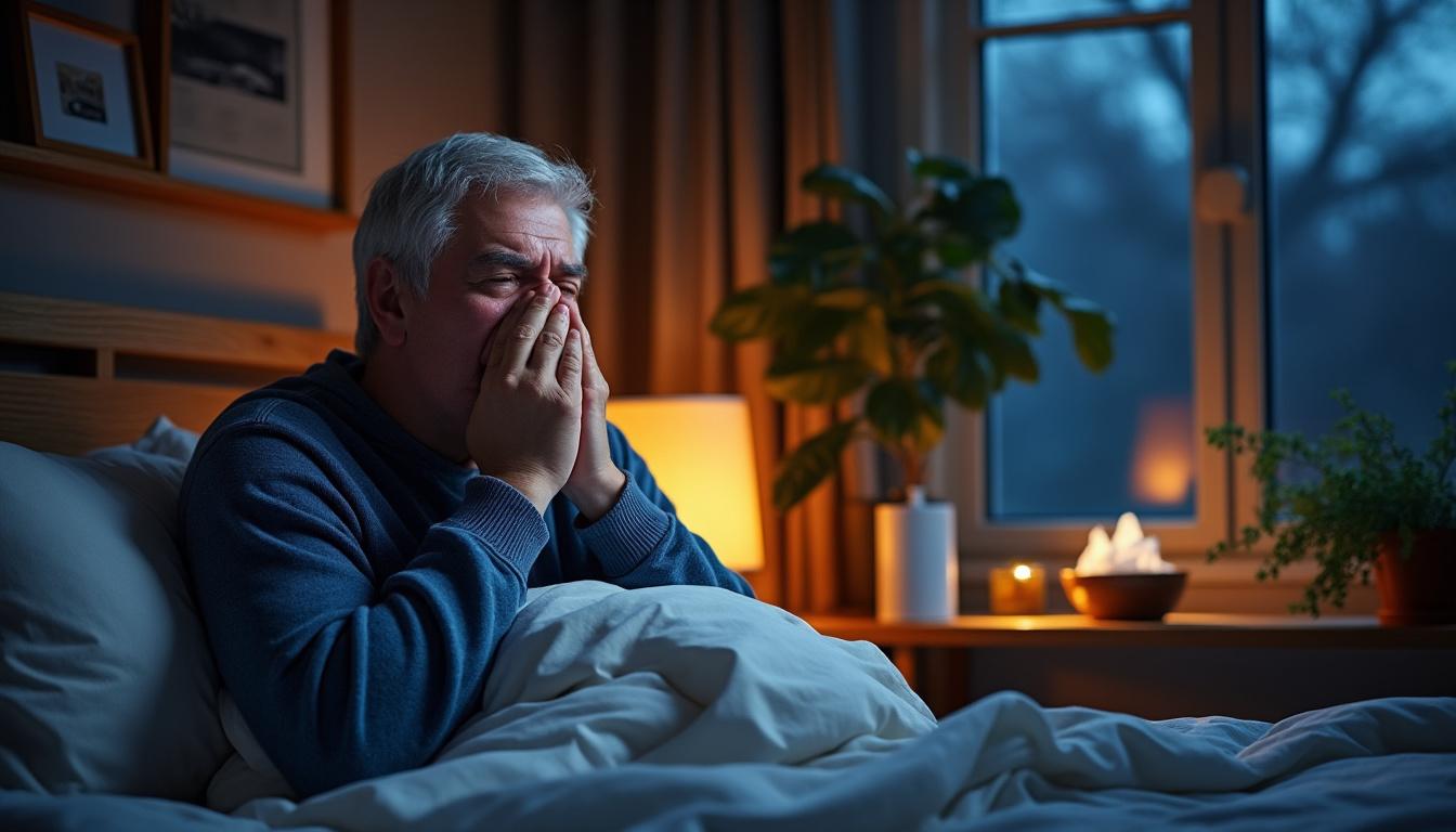 découvrez les causes des quintes de toux la nuit et les méthodes efficaces pour les stopper afin de mieux dormir. découvrez les causes des quintes de toux la nuit et les méthodes efficaces pour les stopper afin de mieux dormir.