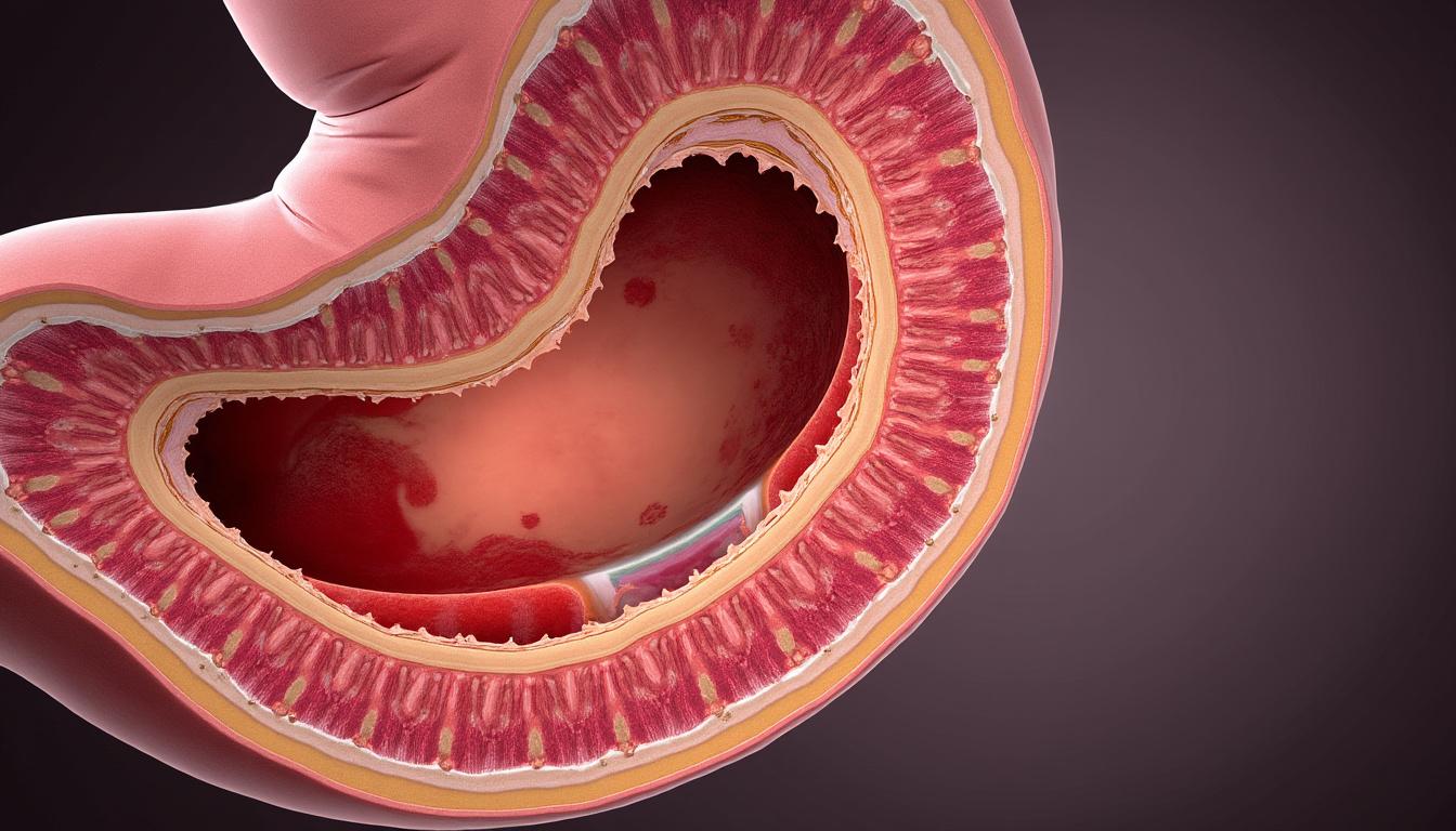Peut-on mourir d'un ulcère à l'estomac ? Ce qu'il faut vraiment savoir 2 découvrez les risques liés à un ulcère à l'estomac, ses symptômes, traitements et ce qu'il faut savoir pour éviter les complications graves.