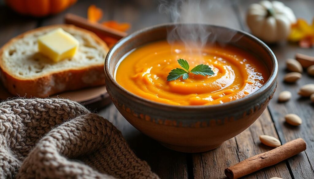 découvrez notre recette gourmande de soupe potimarron patate douce, parfaite pour réchauffer vos soirées d'automne avec douceur et saveurs.